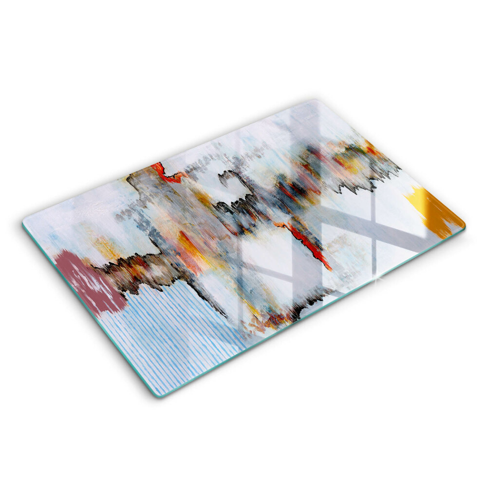 Kryt na sporák 80x52 cm Abstraktní barvy