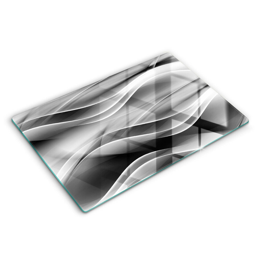 Ochranná deska za sporák 80x52 cm Abstraktní linie kouře