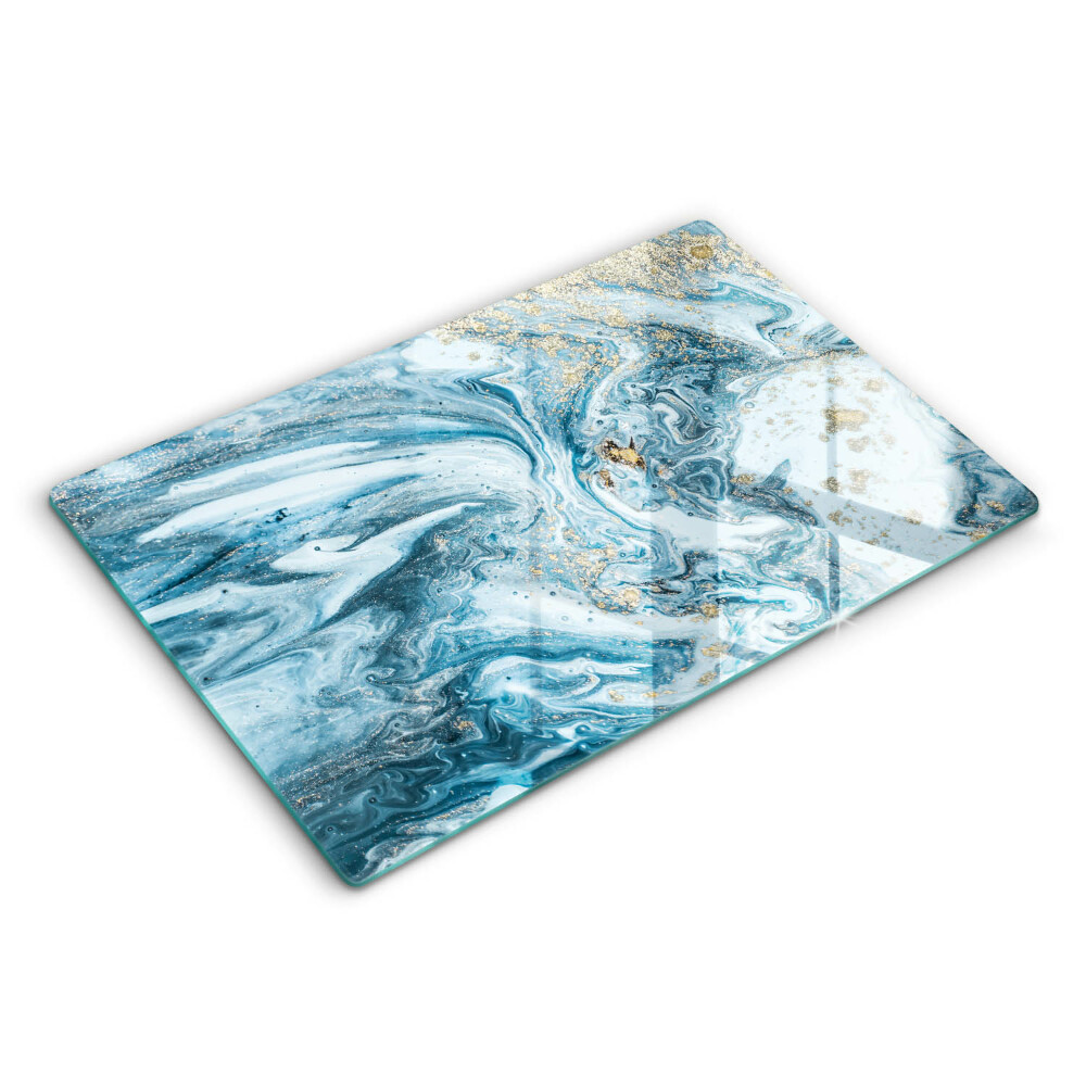 Ochranná deska za sporák 80x52 cm Struktura se zlatem