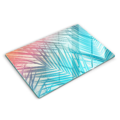 Kryt na sklokeramickou desku 80x52 cm Pastelové listy