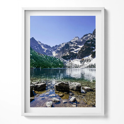 Obraz v rámu Horské jezero - krajina