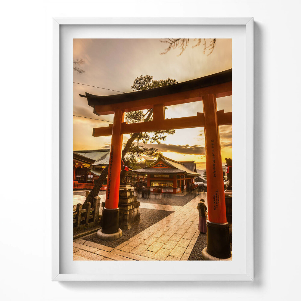 Obraz v rámu Japonská brána - asijská architektura