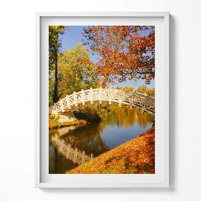 Obraz v rámu Woerlitzer Park ve zlatém podzimu