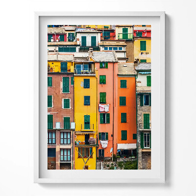 Obraz v rámu Barevná architektura budov