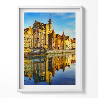 Obraz v rámu Gdaňsk Motława