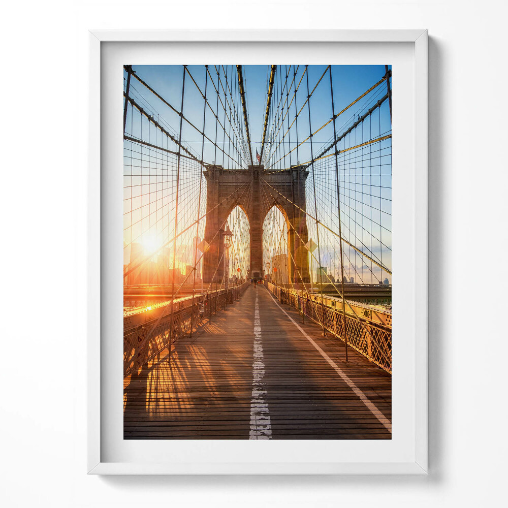 Obraz v rámu Brooklynský most NYC