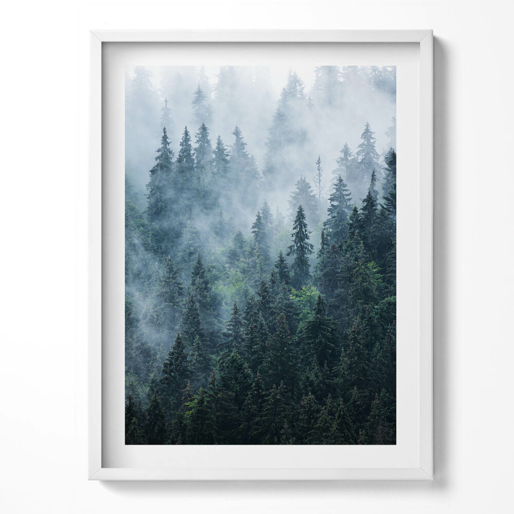 Obraz v rámu Mlžné horské krajiny