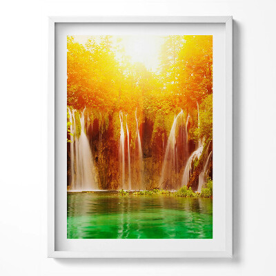 Obraz v rámu Malebný pohled na vodopád