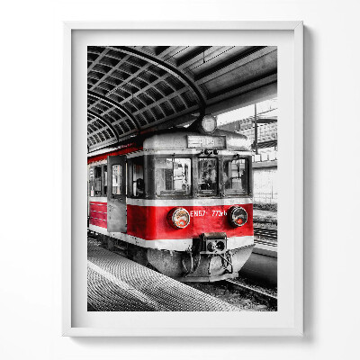 Obraz v rámu Staré železniční nástupiště