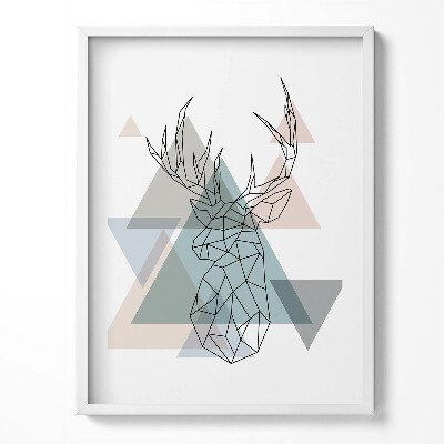 Obraz v rámu Geometrický sob