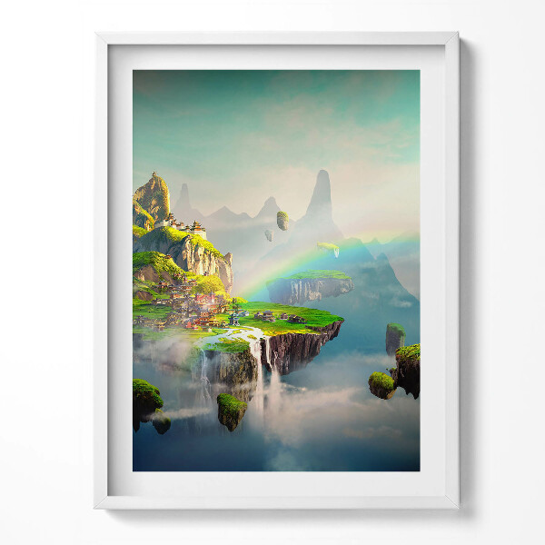 Obraz v rámu Čínský styl fantasy scény