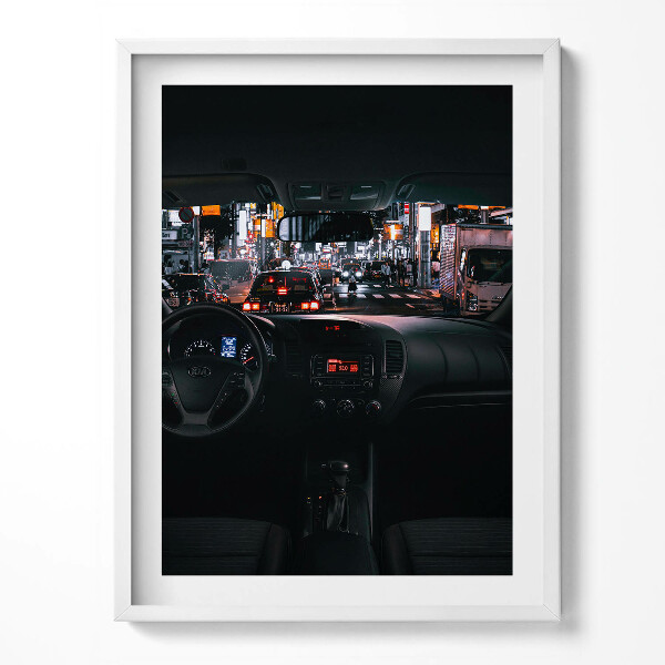 Obraz v rámu Auto v Tokiu