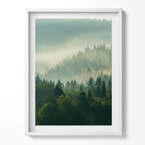 Obraz v rámu Východ slunce v Beskydech