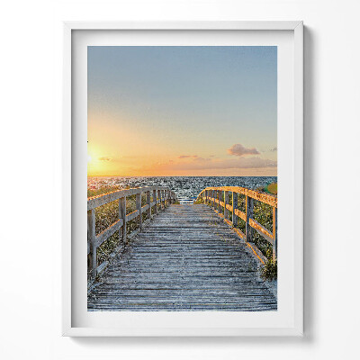 Obraz v rámu Dovolená u moře v Německu