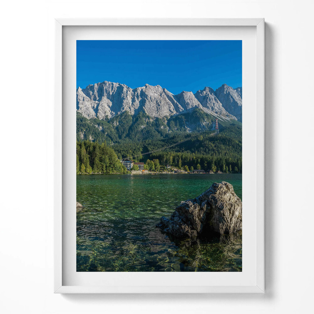 Obraz v rámu Summit Zugspitze v Německu