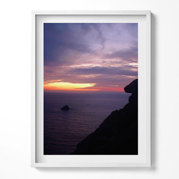 Obraz v rámu Kamenná hlava