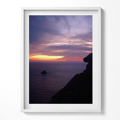 Obraz v rámu Kamenná hlava