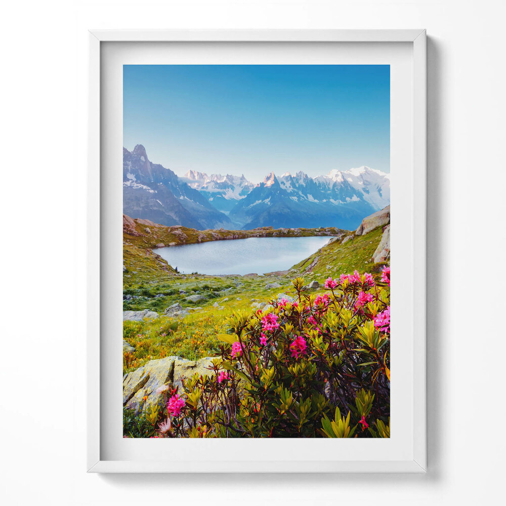 Obraz v rámu Mont Blanc ledovec Chamonix