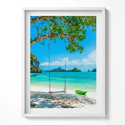 Obraz v rámu Slunečný ostrov v Thajsku