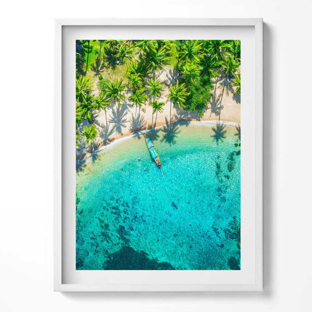 Obraz v rámu Tropická pláž v Koh Tao