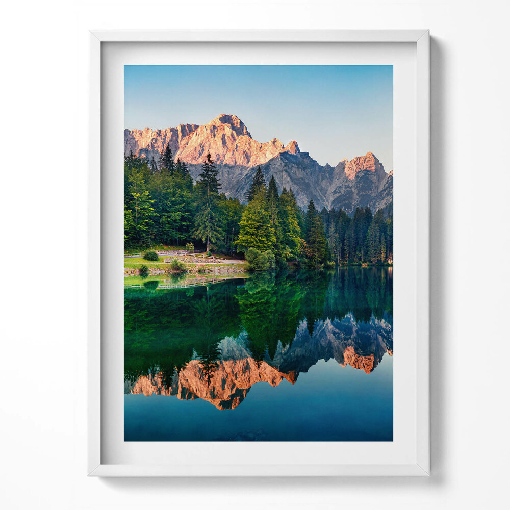 Obraz v rámu Jezerní krajina