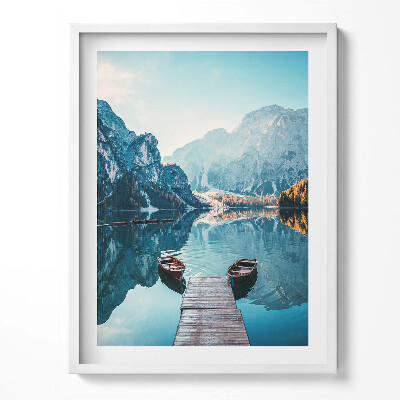 Obraz v rámu Lodě na jezeře