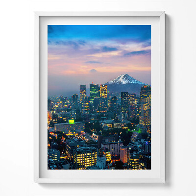 Obraz v rámu Město v noci