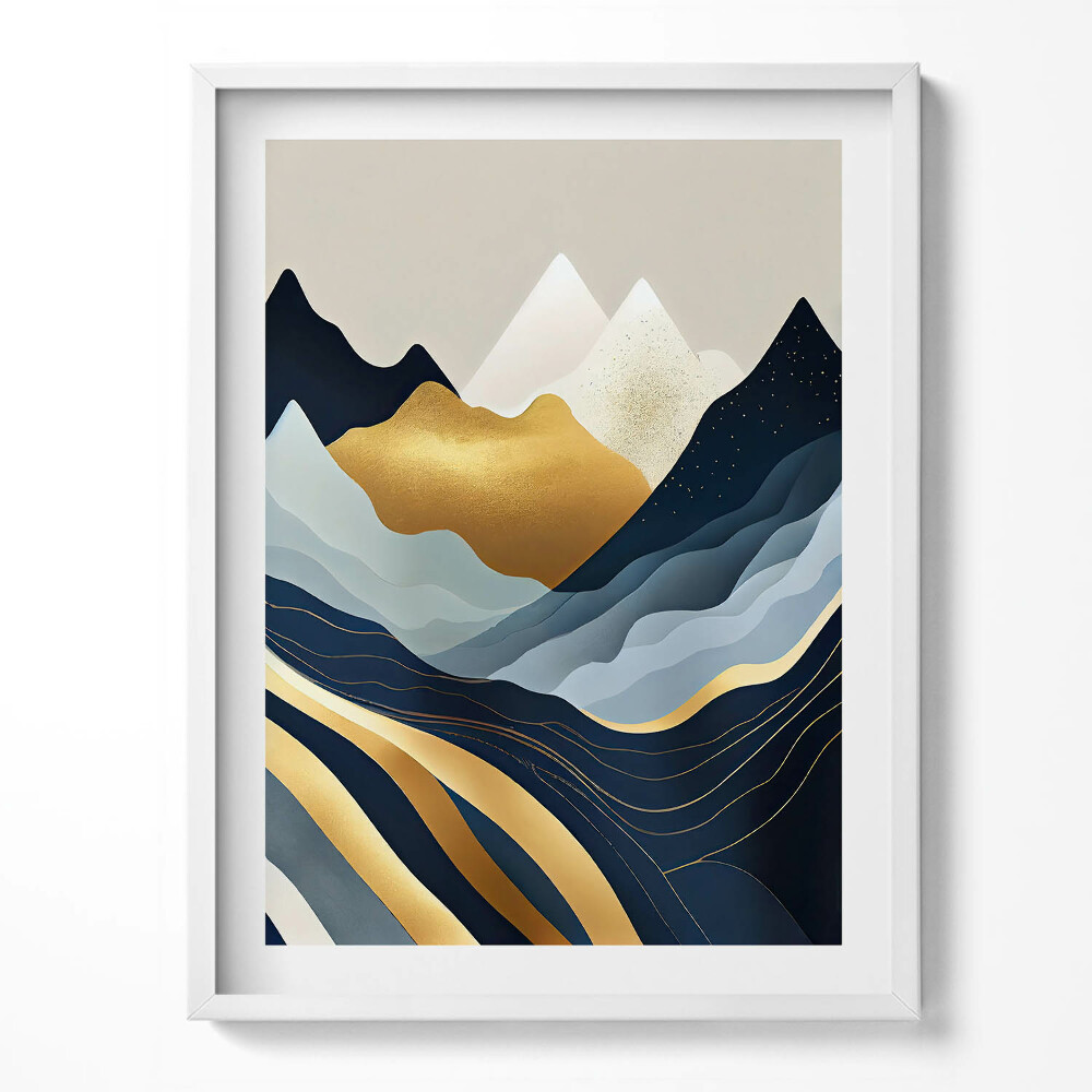 Obraz v rámu Abstraktní hory