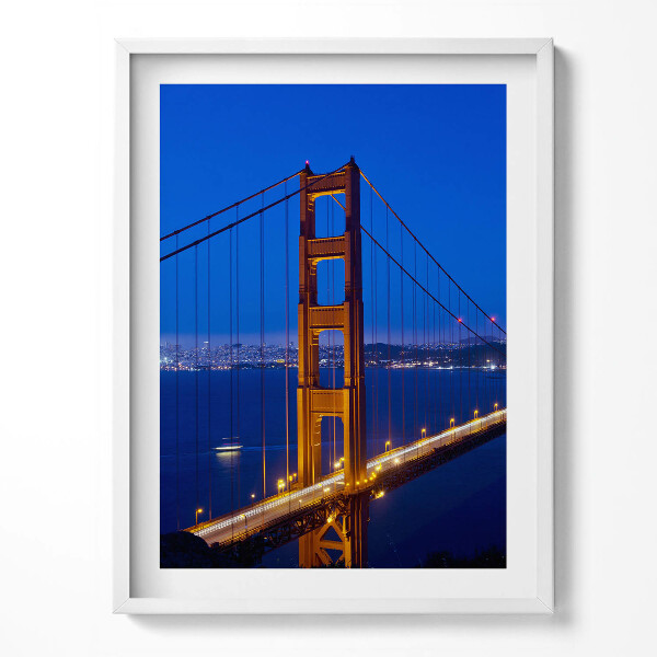 Obraz v rámu Pohled na Golden Gate Bridge