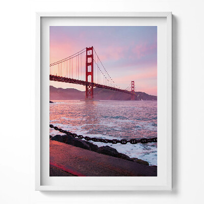 Obraz v rámu Pohled na Golden Gate Bridge