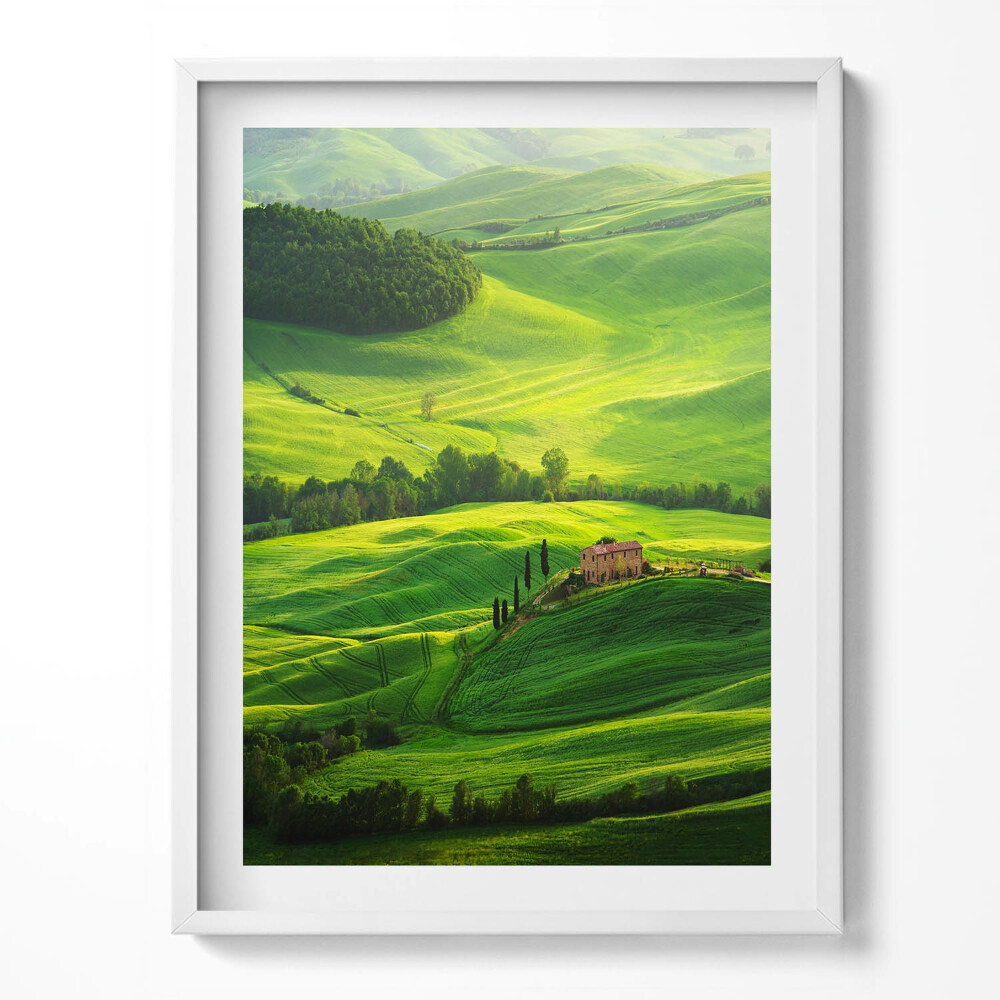 Obraz v rámu Krásná přírodní krajina Itálie