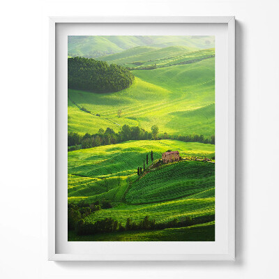 Obraz v rámu Krásná přírodní krajina Itálie