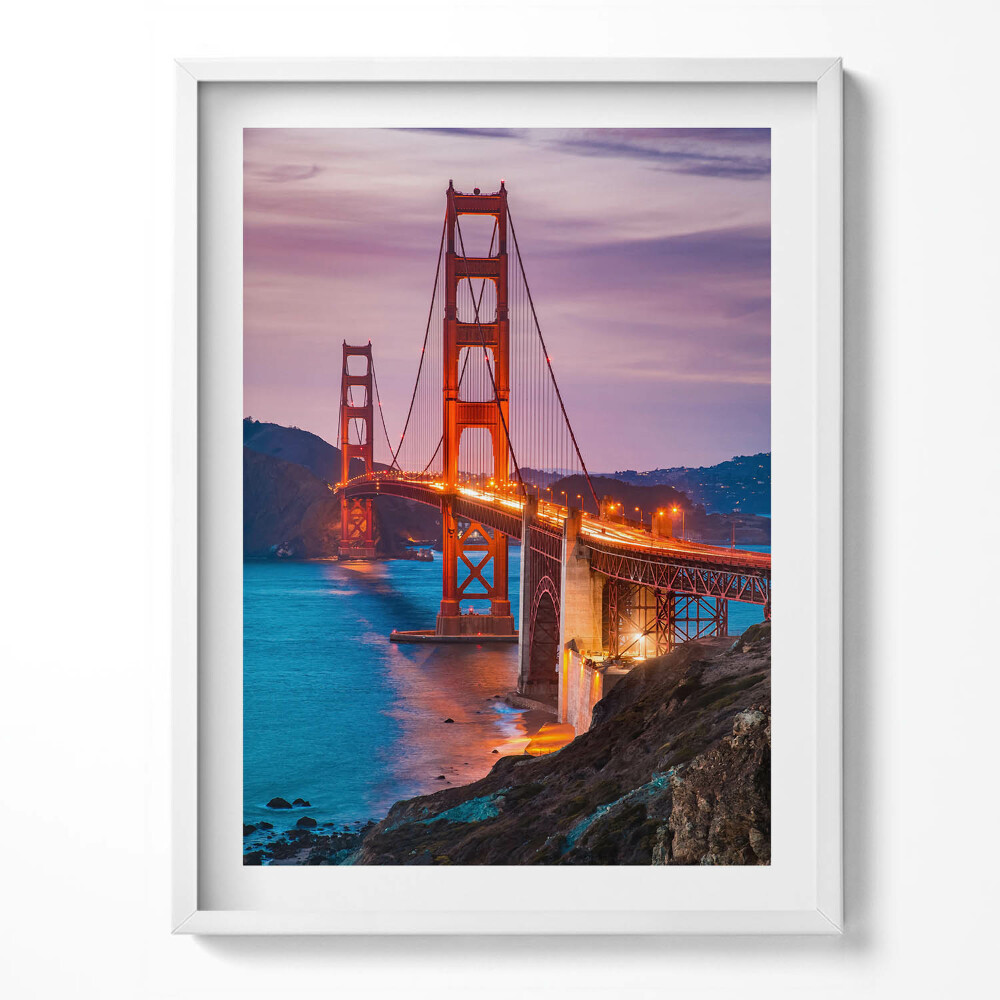 Obraz v rámu Golden Gate Bridge San Francisco