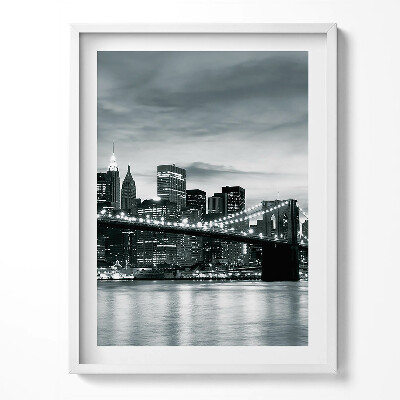 Obraz v rámu Brooklyn Bridge Nové panorama