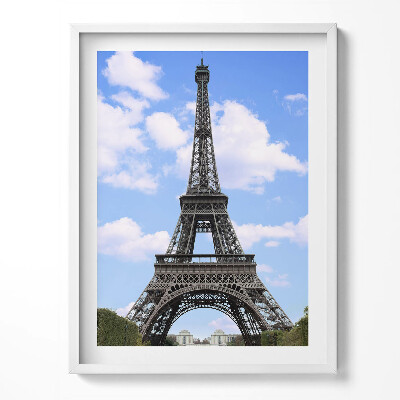 Obraz v rámu Eiffelova věž v Paříži Francie