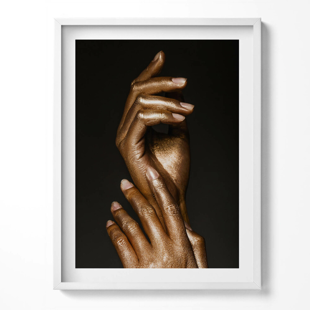 Obraz v rámu Zlaté ruce ženy