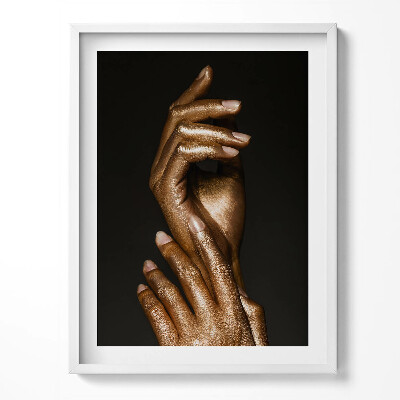 Obraz v rámu Zlaté ruce ženy