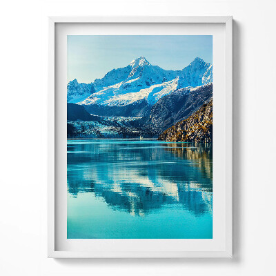 Obraz v rámu Krásná krajina horského jezera