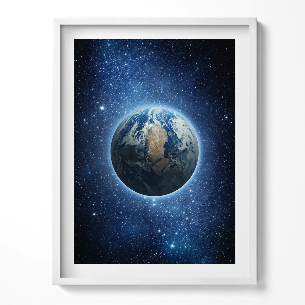 Obraz v rámu Planeta Země ve vesmíru