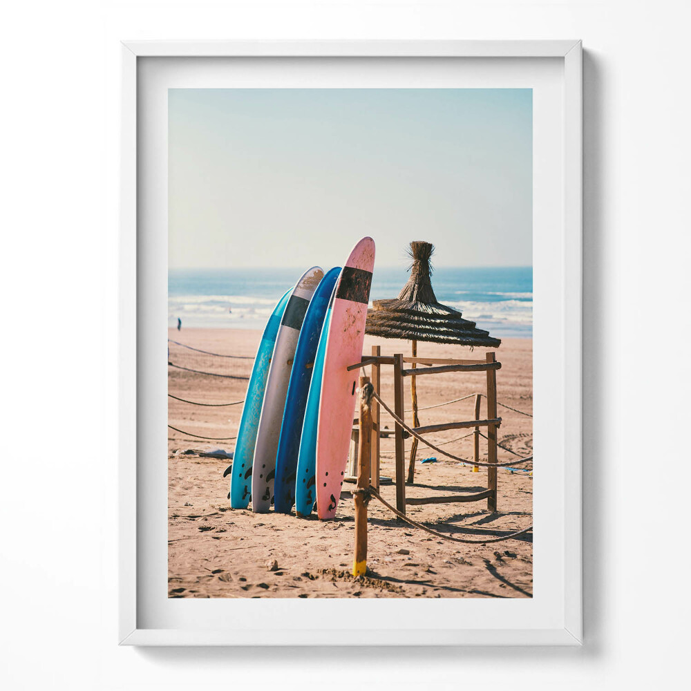 Obraz v rámu Surfy na pláži