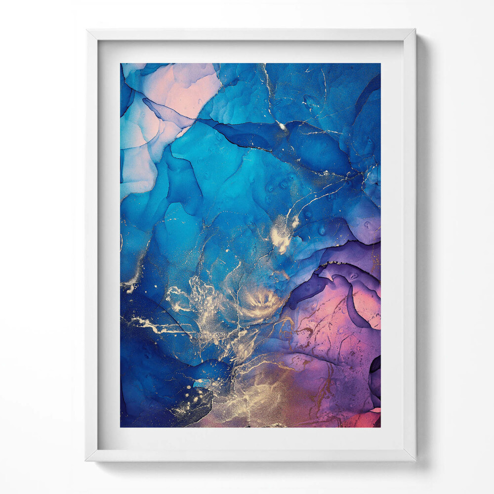 Obraz v rámu Abstraktní vitráže