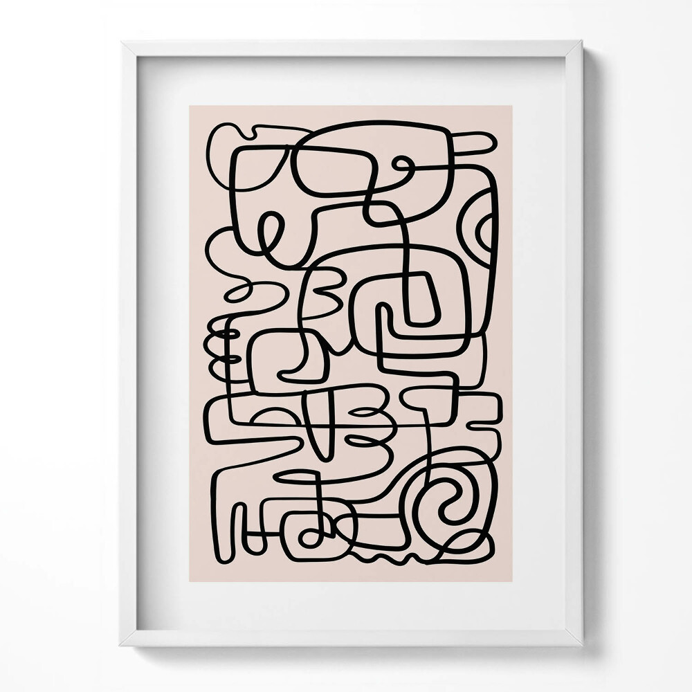 Obraz v rámu Umění abstraktní tvary