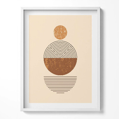 Obraz v rámu Geometrické umění v boho stylu