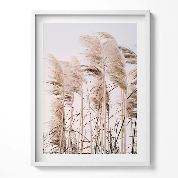 Obraz v rámu Romantická krajina trávy v boho stylu