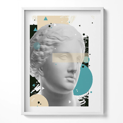 Obraz v rámu Abstraktní portrét antické sochy ženy