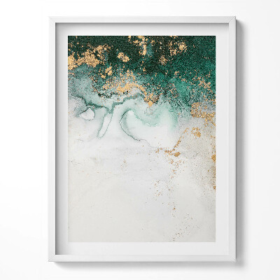 Obraz v rámu Abstraktní kompozice se zlatem