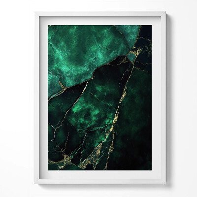 Obraz v rámu Lineární listy ginkga v boho stylu