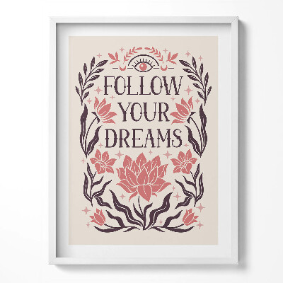 Obraz v rámu Motivační dekorativní nápis 