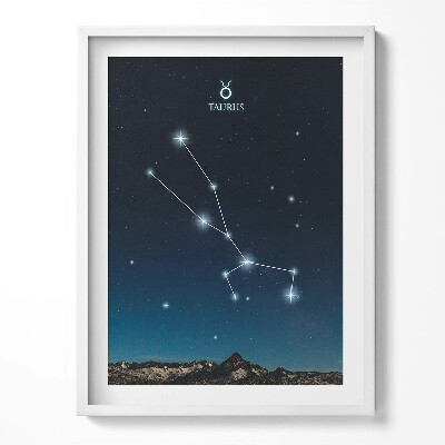 Obraz v rámu Souhvězdí zvěrokruhu Býk