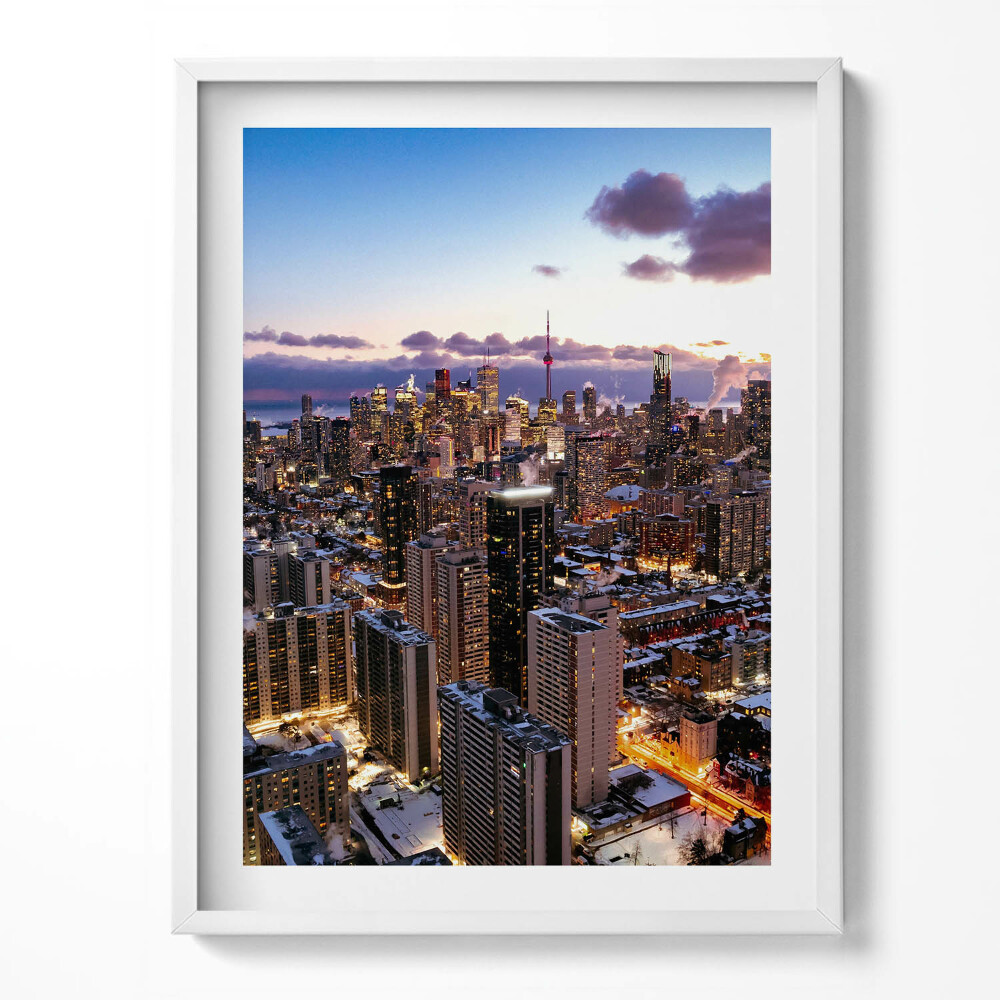 Obraz v rámu Architektura velkoměsta z ptačí perspektivy